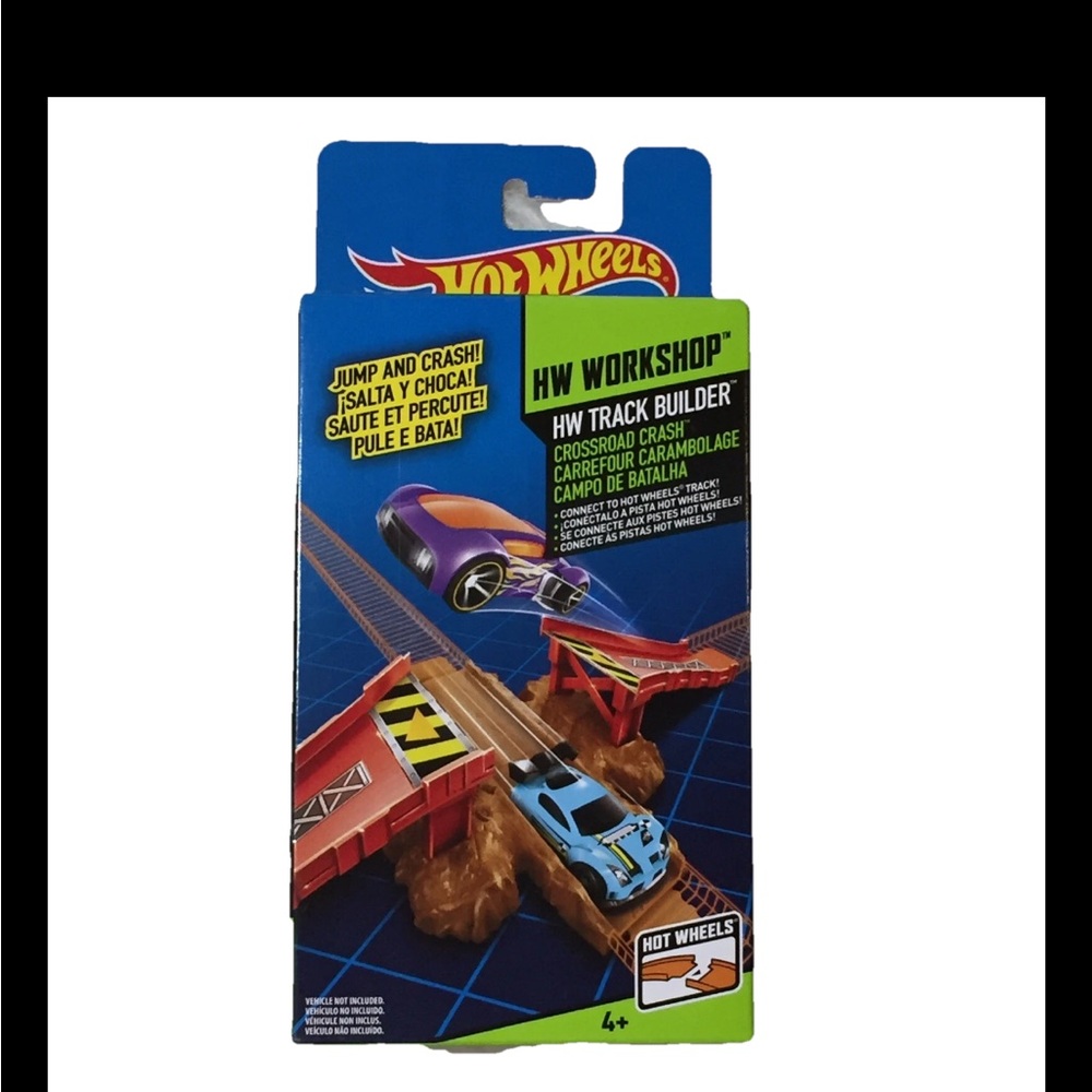 Hot Wheels HW Workshop  HW Track Builder Crossroad Crash